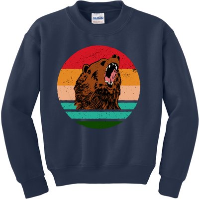 Retro Bear Kids Sweatshirt