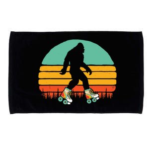 Retro Bigfoot Roller Skating Sasquatch 80s Skater Graphic Microfiber Hand Towel