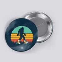 Retro Bigfoot Roller Skating Sasquatch 80s Skater Graphic Button