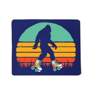 Retro Bigfoot Roller Skating Sasquatch 80s Skater Graphic Mousepad