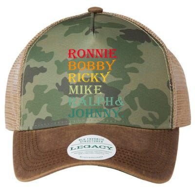 Ronnie Bobby Ricky Mike Ralph And Johnny Legacy Tie Dye Trucker Hat
