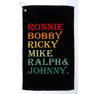 Ronnie Bobby Ricky Mike Ralph And Johnny Golf Towel