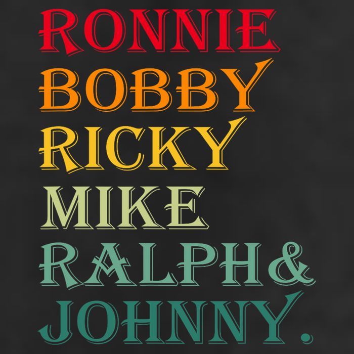 Ronnie Bobby Ricky Mike Ralph And Johnny Golf Towel
