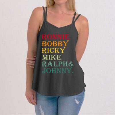 Ronnie Bobby Ricky Mike Ralph And Johnny Women's Strappy Tank