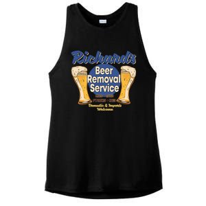 Richard's Beer Removal Service Funny Party Ing Cute Gift Ladies PosiCharge Tri-Blend Wicking Tank