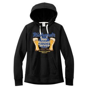 Richard's Beer Removal Service Funny Party Ing Cute Gift Women's Fleece Hoodie