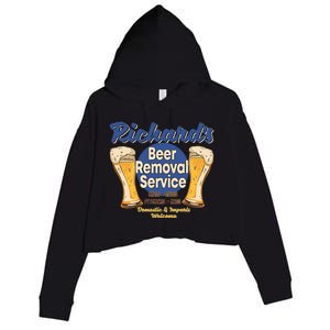 Richard's Beer Removal Service Funny Party Ing Cute Gift Crop Fleece Hoodie