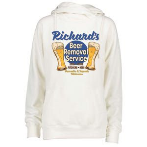 Richard's Beer Removal Service Funny Party Ing Cute Gift Womens Funnel Neck Pullover Hood