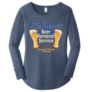 Richard's Beer Removal Service Funny Party Ing Cute Gift Women's Perfect Tri Tunic Long Sleeve Shirt