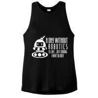 Robotics Build Robots A Day Without Robotics Ladies PosiCharge Tri-Blend Wicking Tank