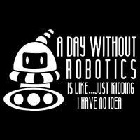 Robotics Build Robots A Day Without Robotics Performance Long Sleeve Polo