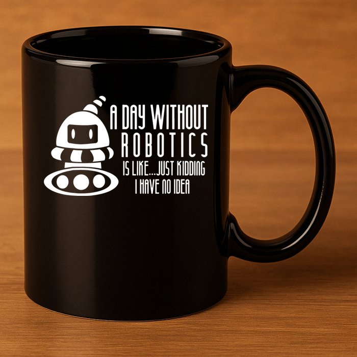 Robotics Build Robots A Day Without Robotics 11oz C Handle Ceramic Mug