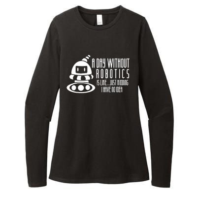 Robotics Build Robots A Day Without Robotics Womens CVC Long Sleeve Shirt