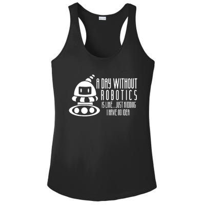 Robotics Build Robots A Day Without Robotics Ladies PosiCharge Competitor Racerback Tank