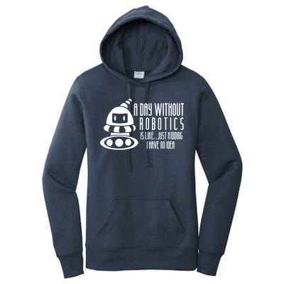 Robotics Build Robots A Day Without Robotics Women's Pullover Hoodie