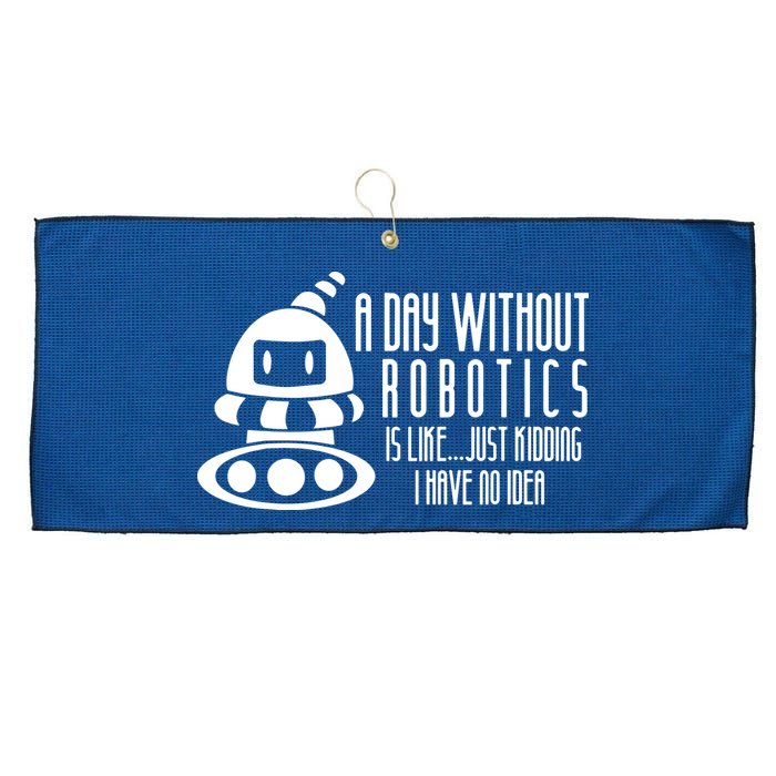Robotics Build Robots A Day Without Robotics Large Microfiber Waffle Golf Towel