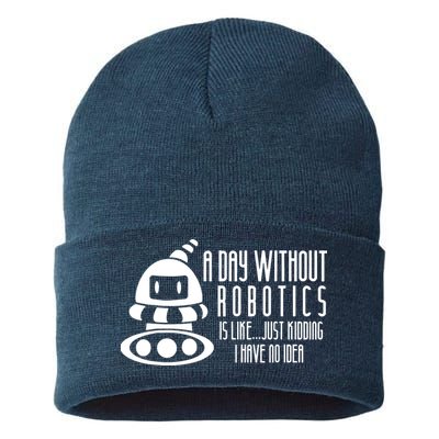 Robotics Build Robots A Day Without Robotics Sustainable Knit Beanie