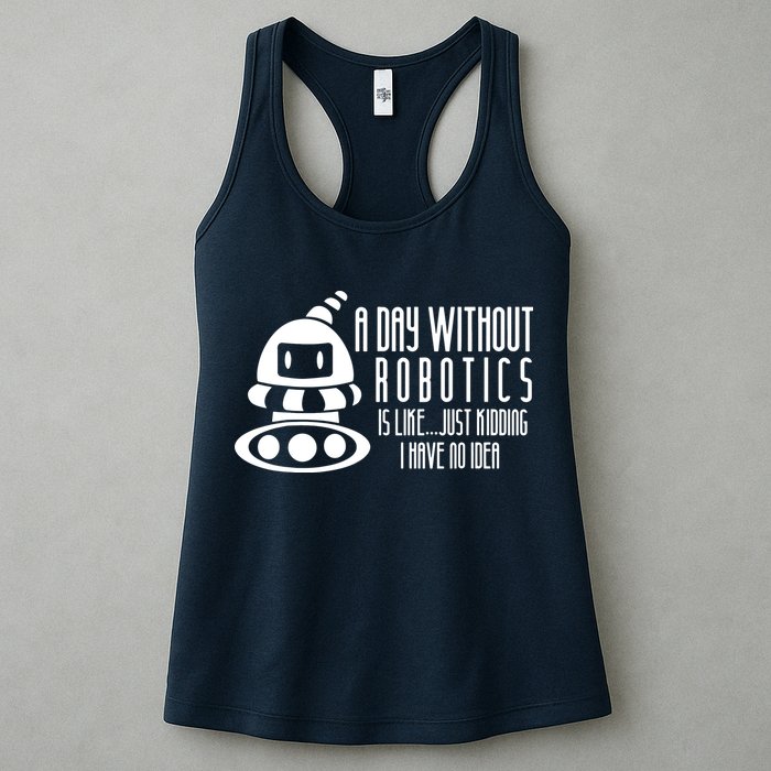 Robotics Build Robots A Day Without Robotics Womens Tank Top