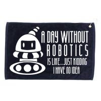 Robotics Build Robots A Day Without Robotics Grommeted Golf Towel