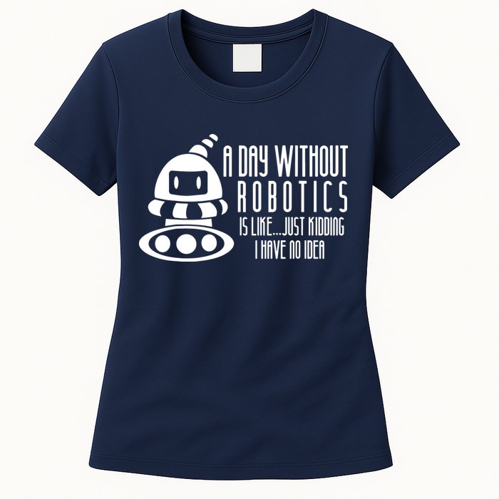 Robotics Build Robots A Day Without Robotics Womens T-Shirt