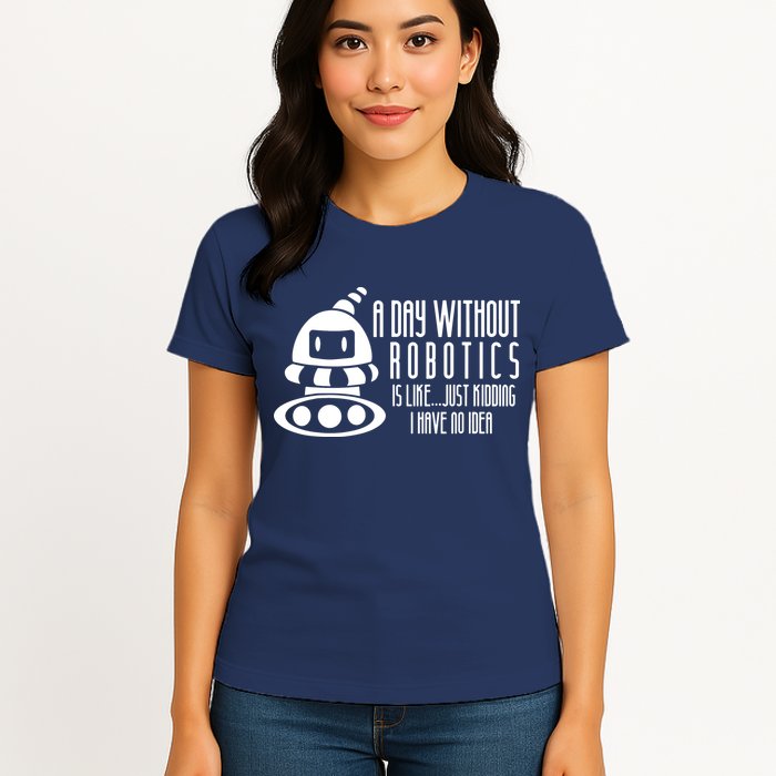 Robotics Build Robots A Day Without Robotics Womens T-Shirt