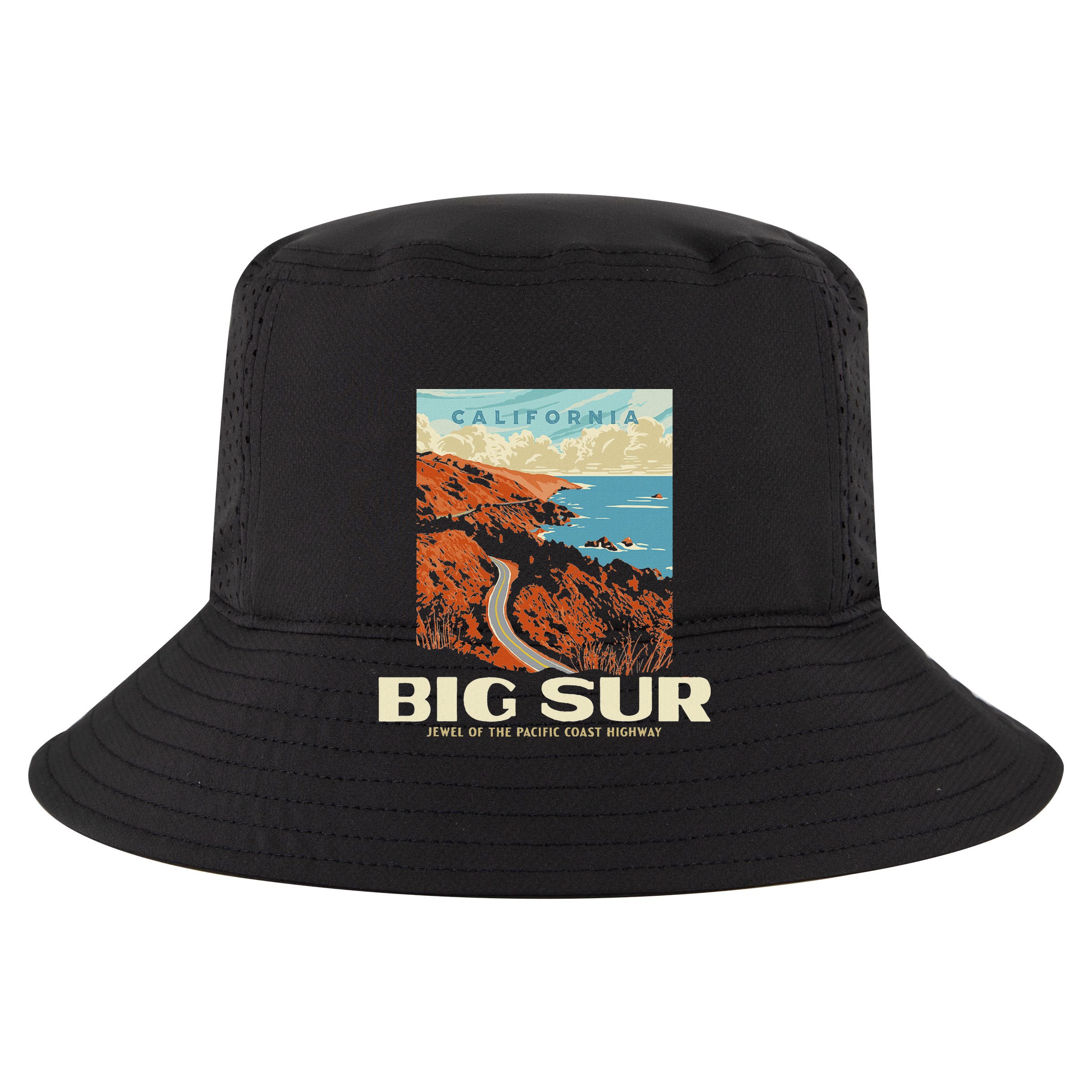Retro Big Sur California Coast Wpa Style Vintage Graphic Hoodie