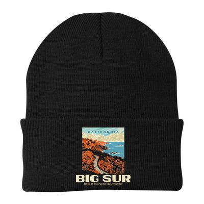 Retro Big Sur California Coast Wpa Style Vintage Graphic Beanie