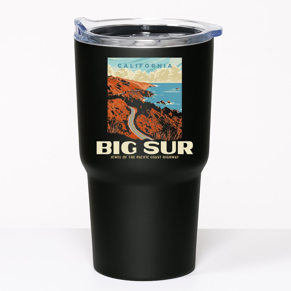 Retro Big Sur California Coast Wpa Style Vintage Graphic Tumbler