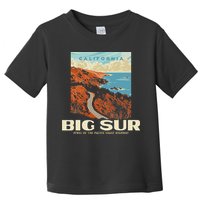Retro Big Sur California Coast Wpa Style Vintage Graphic Toddler T-Shirt