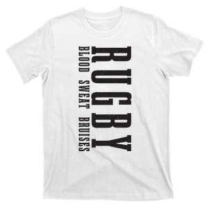 Rugby Blood Sweat Bruises Funny Rugby Player Fan T-Shirt