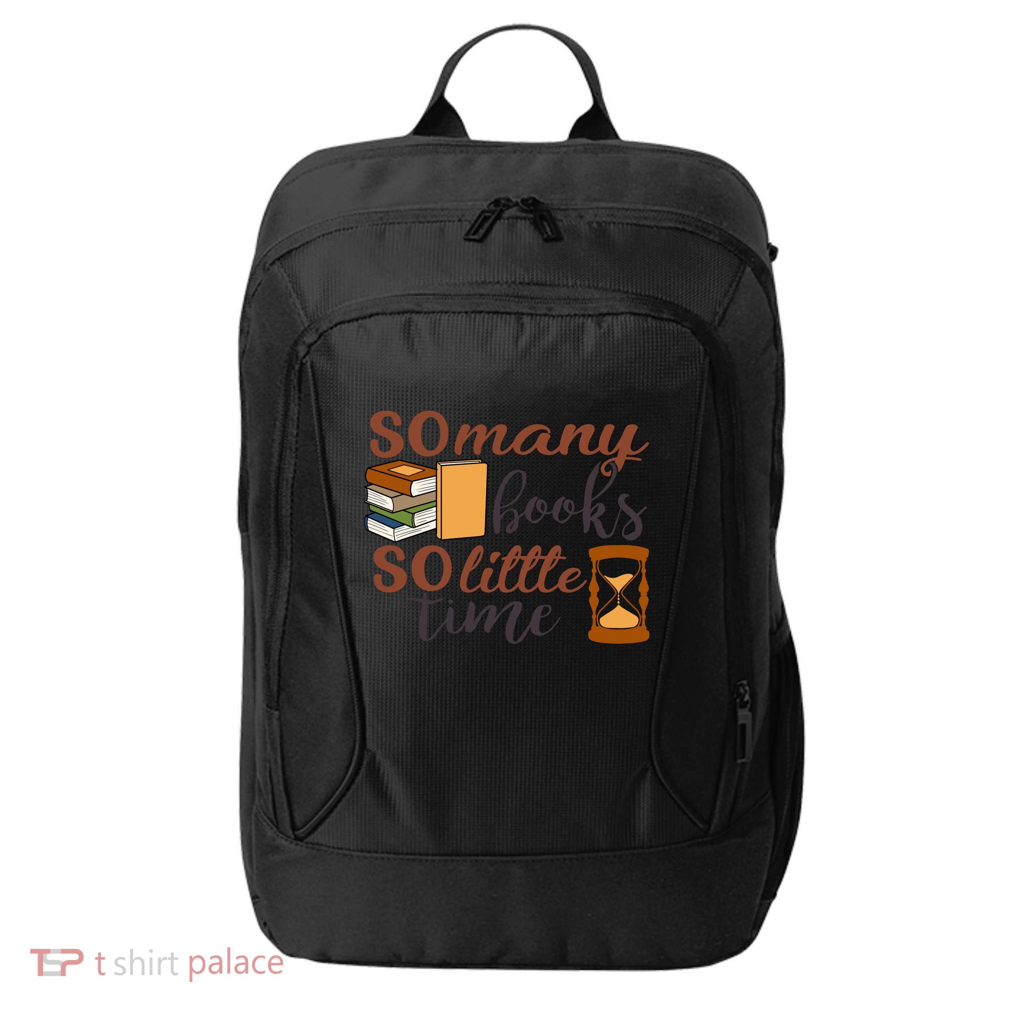 Reading Books So Many Books So Little Time Gift Cute Reading City Backpack
