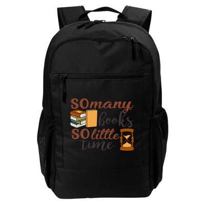 Reading Books So Many Books So Little Time Gift Cute Reading Backpack