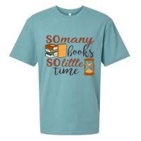 Reading Books So Many Books So Little Time Gift Cute Reading Sueded Cloud Jersey T-Shirt