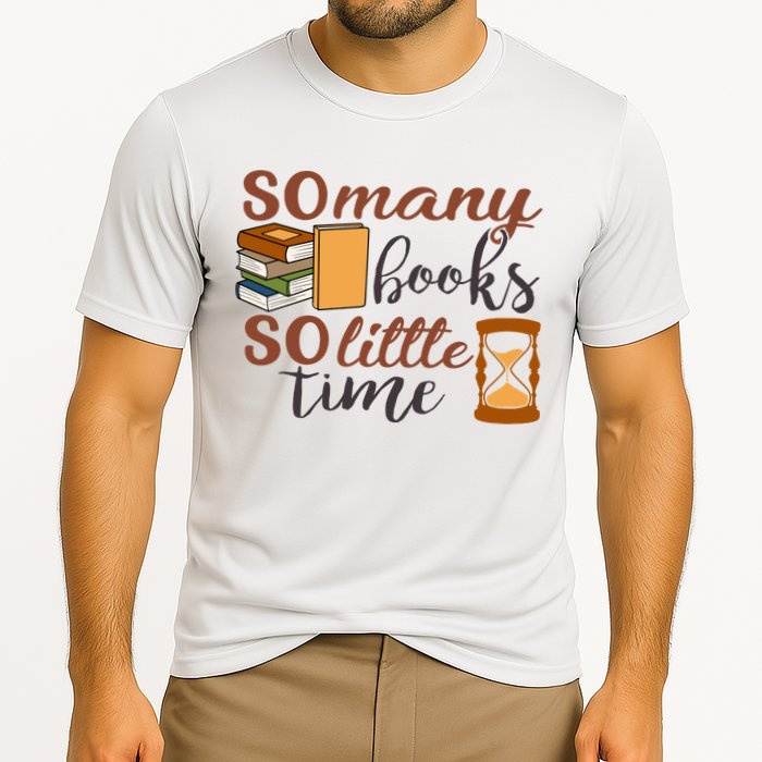 Reading Books So Many Books So Little Time Gift Cute Reading Performance Shirt