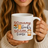 Reading Books So Many Books So Little Time Gift Cute Reading Mug