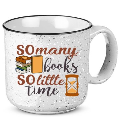 Reading Books So Many Books So Little Time Gift Cute Reading 15oz Campfire Ceramic Mug