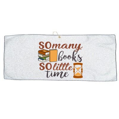 Reading Books So Many Books So Little Time Gift Cute Reading Large Microfiber Waffle Golf Towel