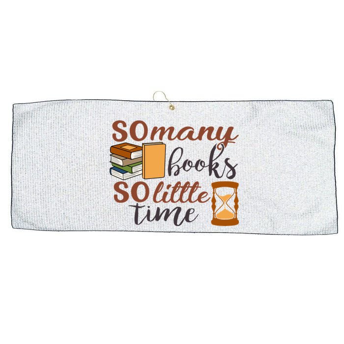 Reading Books So Many Books So Little Time Gift Cute Reading Large Microfiber Waffle Golf Towel