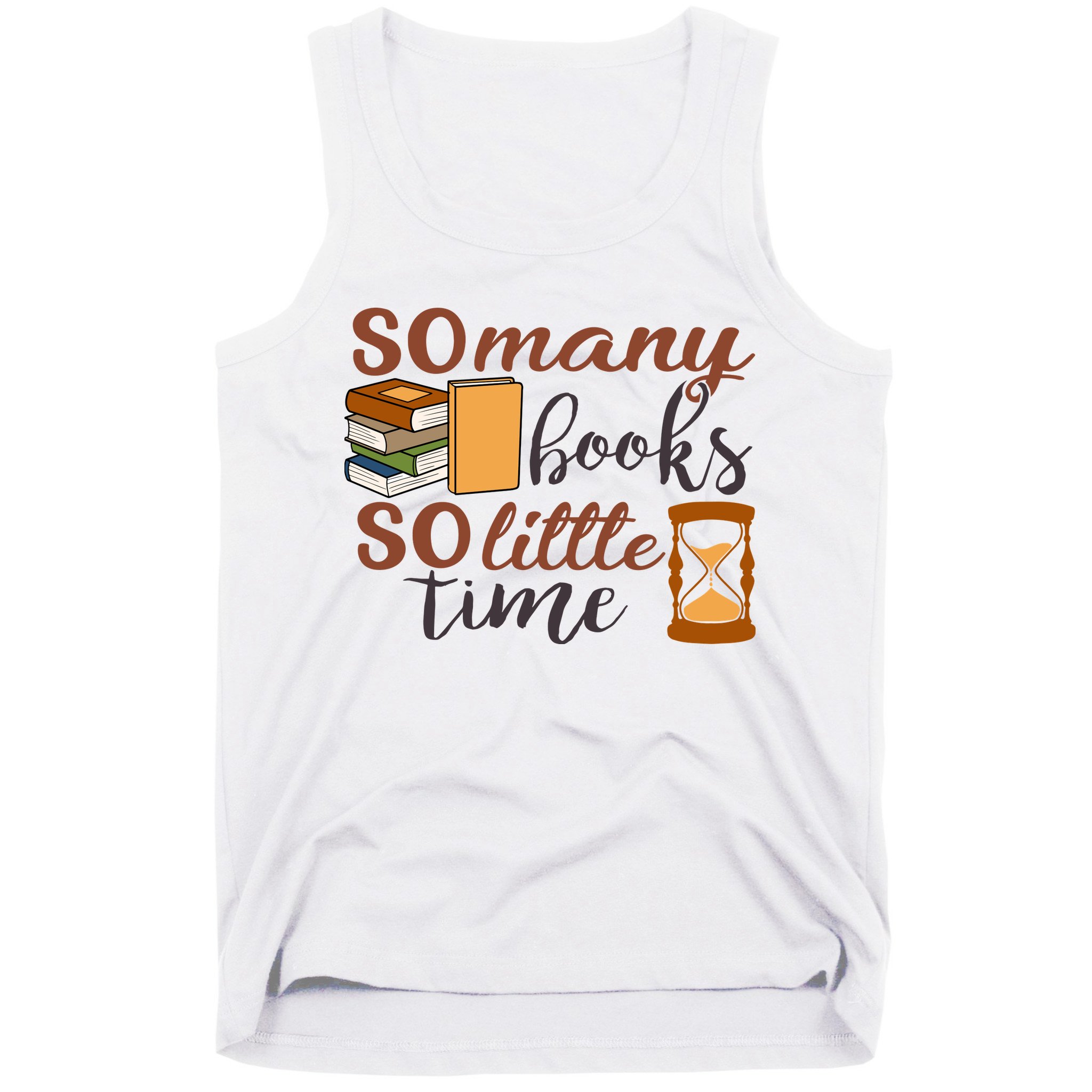Reading Books So Many Books So Little Time Gift Cute Reading Tank Top