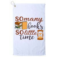 Reading Books So Many Books So Little Time Gift Cute Reading Golf Towel