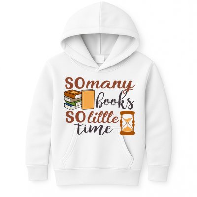 Reading Books So Many Books So Little Time Gift Cute Reading Kids Hoodie