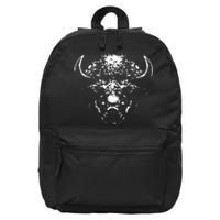 Retro Buffalo Silhouette Bison Wild Animal 16 in Basic Backpack