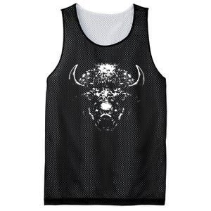 Retro Buffalo Silhouette Bison Wild Animal Mesh Reversible Basketball Jersey Tank