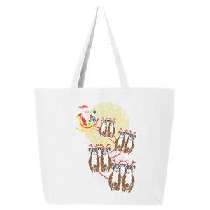 Reindeer Boxer Santa Christmas Cute Animal Pet Dog Xmas Gift Cute Gift 25L Jumbo Tote