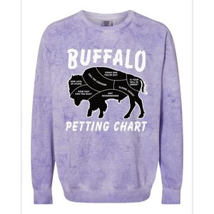 Retro Buffalo Silhouette Bison Wild Animal Colorblast Crewneck Sweatshirt