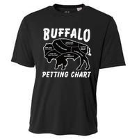 Retro Buffalo Silhouette Bison Wild Animal Cooling Performance Crew T-Shirt