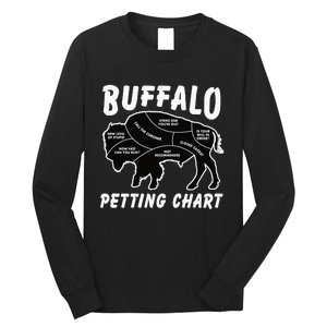 Retro Buffalo Silhouette Bison Wild Animal Long Sleeve Shirt