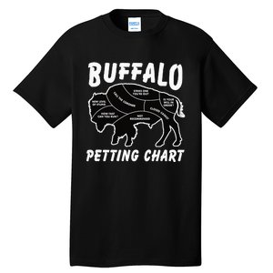 Retro Buffalo Silhouette Bison Wild Animal Tall T-Shirt