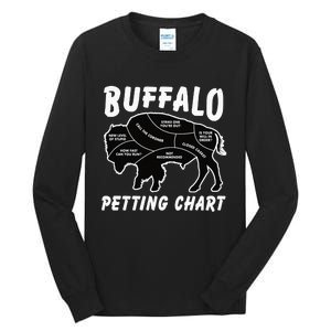 Retro Buffalo Silhouette Bison Wild Animal Tall Long Sleeve T-Shirt