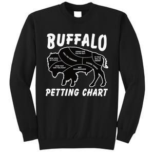 Retro Buffalo Silhouette Bison Wild Animal Tall Sweatshirt